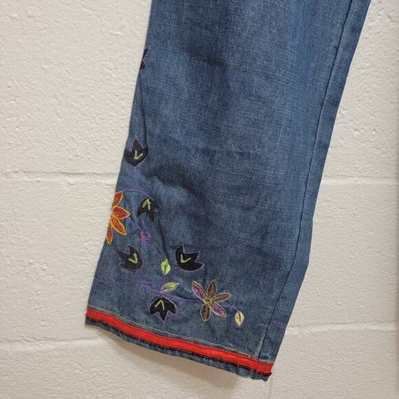 Chicos Embroidered Jeans - Picture 6 of 10